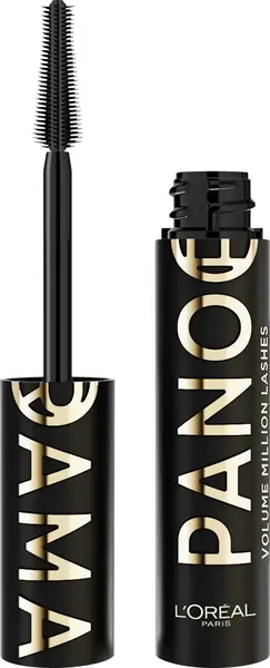 L'Oréal Rimel pentru gene voluminoase și lungi Panorama, All Night Black, 9.9 ml