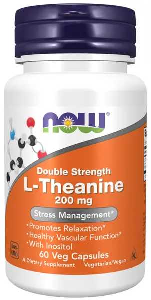 L-Theanine Double Strength, 60 capsule, Now