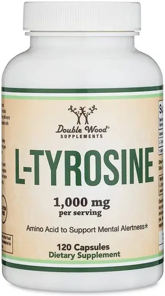 L-Thyrosine, 1000 mg, 120 capsule, Double Wood