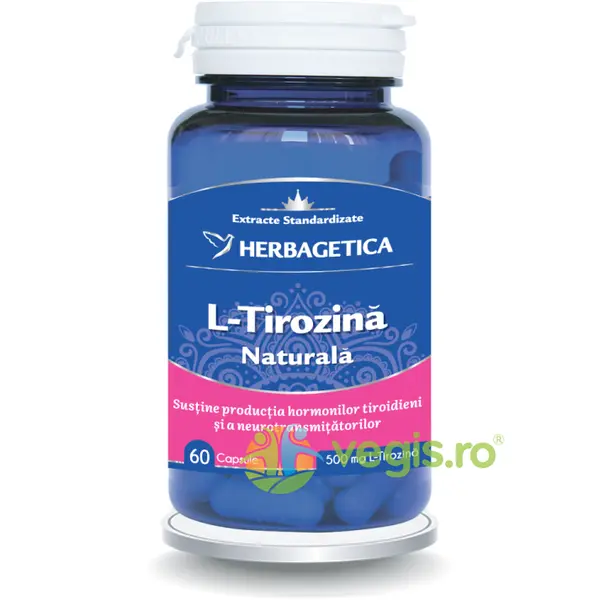 L-Tirozina Naturala 500mg 60cps