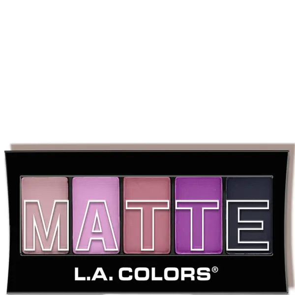 LA Colors 5 Color Matte Eyeshadow - Plum Pashmina