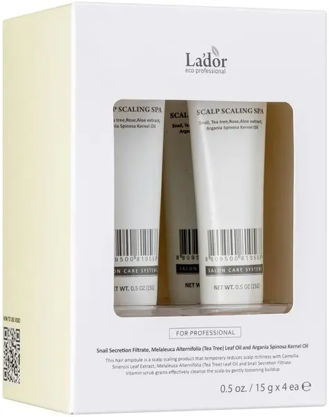 La'dor Fiolă de exfoliant pentru păr Scalp Scaling Spa, 4 x 15 g