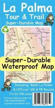 La Palma Tour & Trail Map, Sheet Map/David Brawn