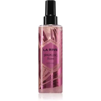 La Rive Sparkling Rose Body Mist cu particule stralucitoare pentru femei