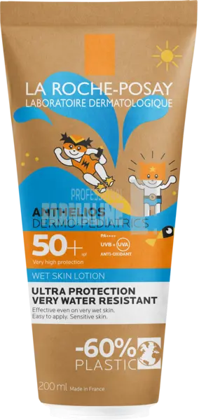 La Roche Posay Anthelios Dermo-Pediatrics Lotiune Wet Skin SPF50 Eco Tube 200 ml