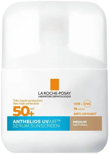La Roche-Posay Anthelios Ser facial cu protecție solară colorată UVAir, medium, SPF50+, 50 ml