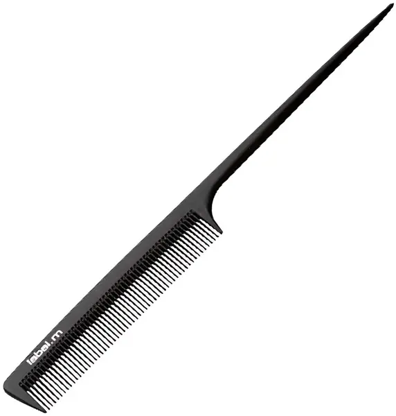 Label.m Pieptene din carbon pentru tapat, cu mâner