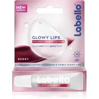 Labello Glowy Lips Berry balsam de buze colorat cu acid hialuronic
