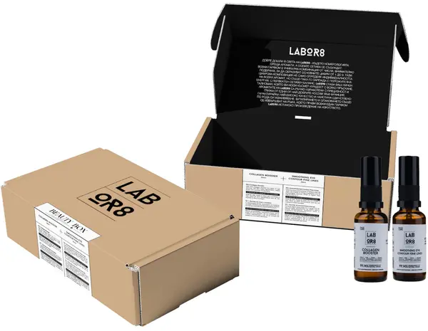 Labor8 Kit - Booster de colagen și amplificator de contur ochi, 2 х 30 ml