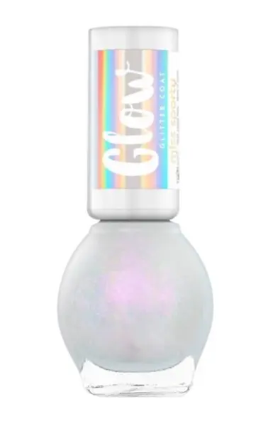 Lac de unghii Glow Glitter 010 Icy Blush, 7ml, Miss Sporty