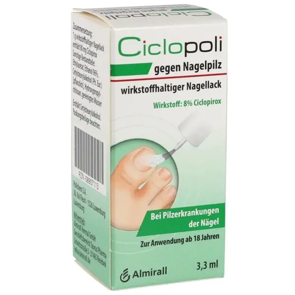 Lac Medicinal, Almirall Hermal, Ciclopoli, Anti-Micotic impotriva Ciupercii Unghiei, cu Ciclopirox, 3.3ml