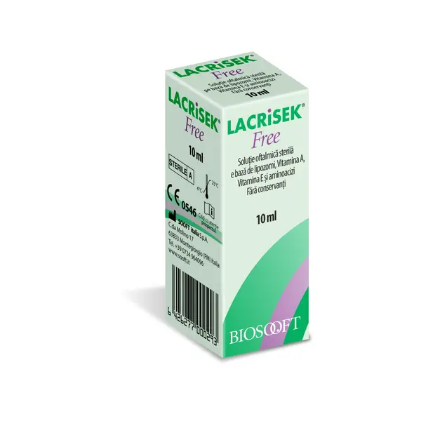 Lacrisek Free Solutie oftalmica 10ml
