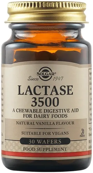 Lactase 3500, 30 comprimate masticabile, Solgar