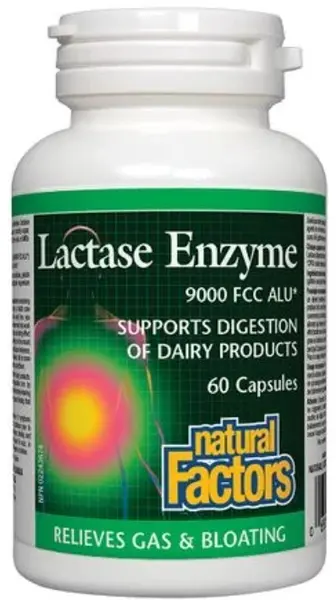Lactase Enzyme, 250 mg, 60 capsule, Natural Factors