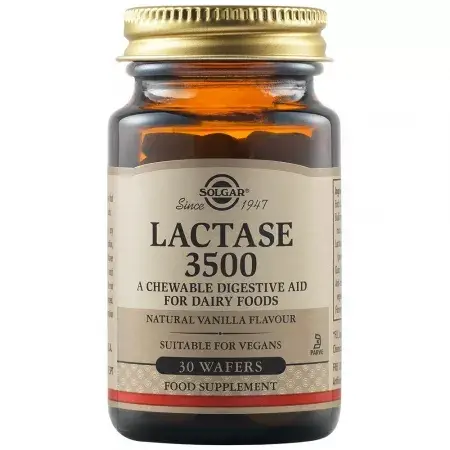 Lactaza 3500, 30 comprimate masticabile, Solgar