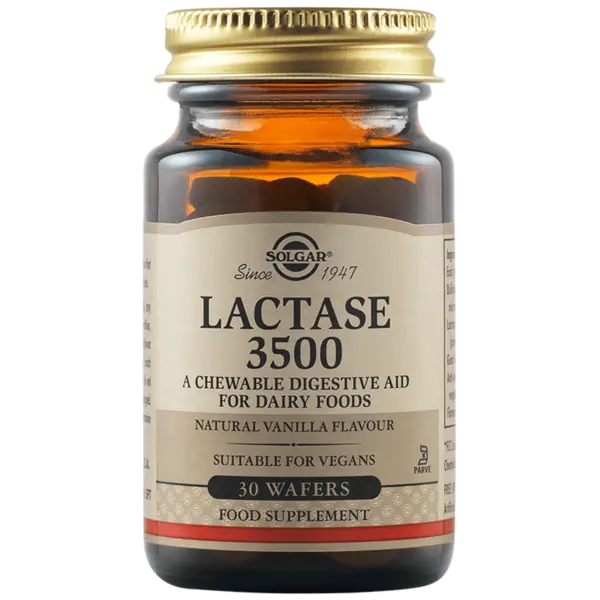 Lactaza 3500, 30 tablete, Solgar