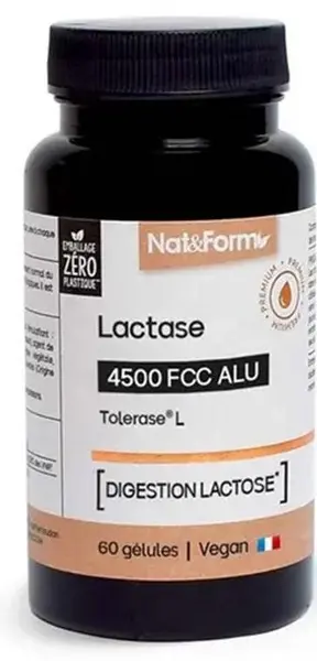 Lactază, 60 capsule, Nat&Form