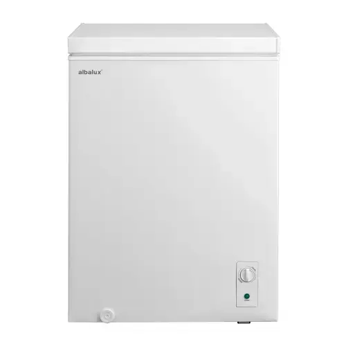 Lada Frigorifica Albalux AXLF156E, 143 L, Clasa energetica E, Dubla functionare frigider/congelator, Termostat reglabil, Orificiu drenaj (Alb)