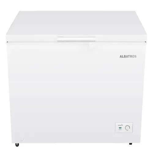 Lada frigorifica Albatros LA280IME, 246 L, Clasa E, Motor Inverter, Fast Freeze, Rotile pentru deplasare, Convertibil frigider/congelator (Alb)