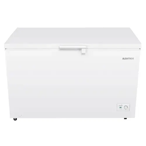 Lada Frigorifica Albatros LA390IME, 371 L, Clasa E, Motor Inverter, Fast Freeze, Interior aluminiu (Alb)