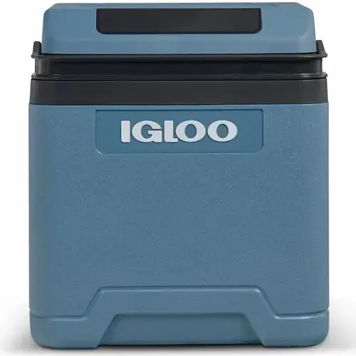 Lada frigorifica electrica Igloo IE24, 24L, 12V/220V, racire pana la -20°C fata de ambient, ventilator dublu, mod Eco (Albastru)