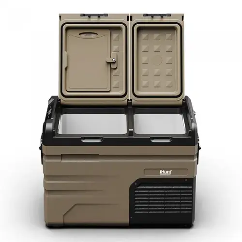 Lada frigorifica portabila iHunt Bro Freezer Battery TA35 cu acumulator inclus (Maro)