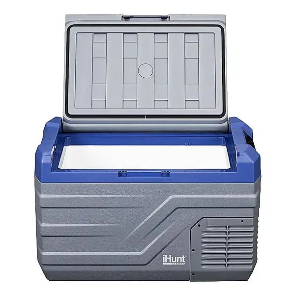 Lada frigorifica portabila iHunt Bro Freezer NL30, 27l, 61cm, Compresor Freon, Ecran Digital, Capac Dublu Sens, AC - DC 12 24V
