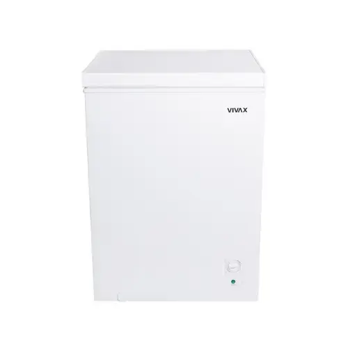 Lada frigorifica VIVAX CFR-143, Capacitate 143L, Clasa E, Conditii extreme -24 grade Celsius, Sistem convertibil - Functie frigider, Termostat reglabil, Cos metalic, H 85cm (Alb)