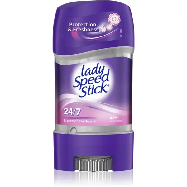 Lady Speed Stick Breath of Freshness 24/7 antiperspirant puternic cu textura de gel pentru femei 65 g