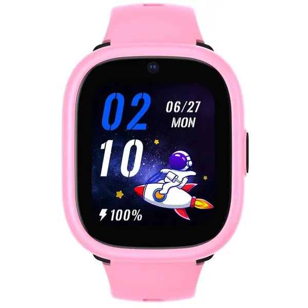 LAGENIO Ceas inteligent pentru copii LAGENIO K3, 4G, Ecran AMOLED 1.78, 48MB RAM, 128MB Flash, Camera 0.3MP, RTOS, Tracking GPS, Apel Video, Mesaje, Control Parental, Ceas Alarma, 680mAh, varstaintre 5-14 ani, Roz