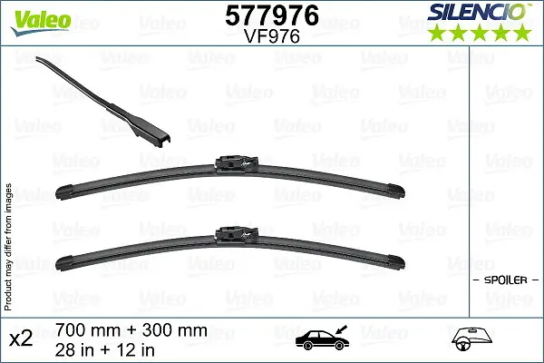 Lama stergator fata (2buc) Silencio 700 300mm potrivit MITSUBISHI COLT VII; RENAULT CLIO V 06.19-