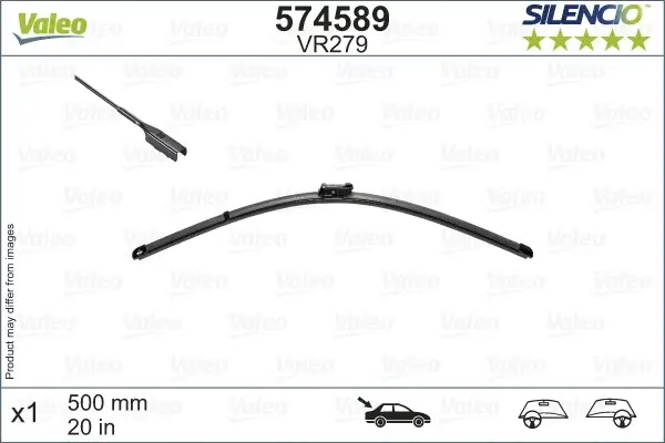 Lama stergator spate (1buc) Silencio 500mm potrivit OPEL INSIGNIA B GRAND SPORT 03.17-