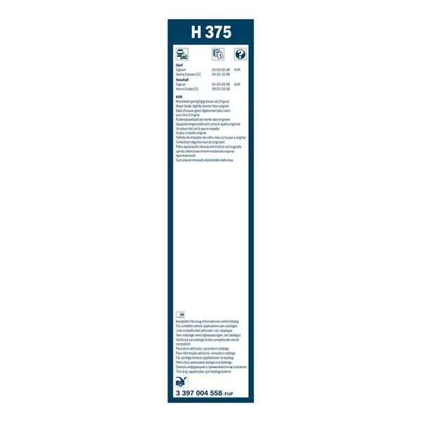 Lamela stergator BOSCH 3 397 004 558