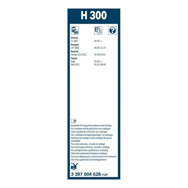 Lamela stergator BOSCH 3 397 004 628