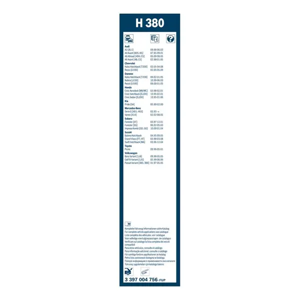 Lamela stergator BOSCH 3 397 004 756