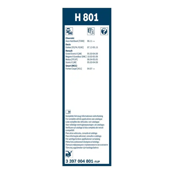 Lamela stergator BOSCH 3 397 004 801