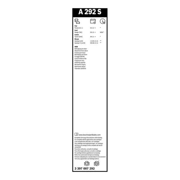 Lamela stergator BOSCH 3 397 007 292