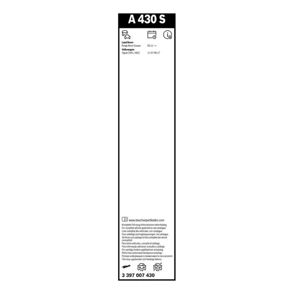 Lamela stergator BOSCH 3 397 007 430