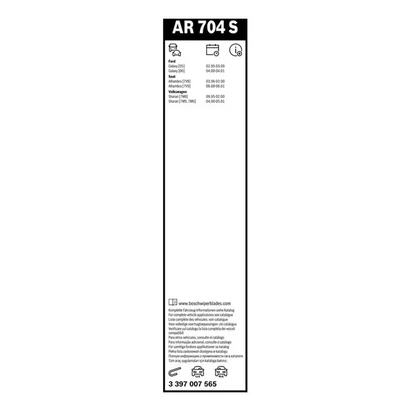 Lamela stergator BOSCH 3 397 007 565