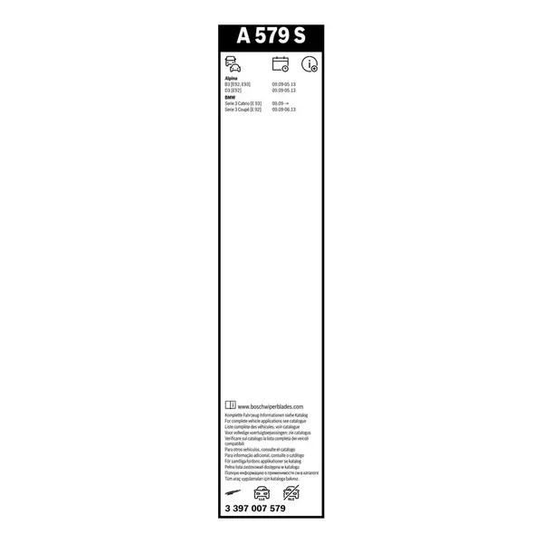 Lamela stergator BOSCH 3 397 007 579