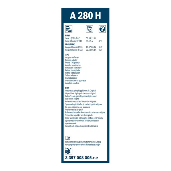 Lamela stergator BOSCH 3 397 008 005