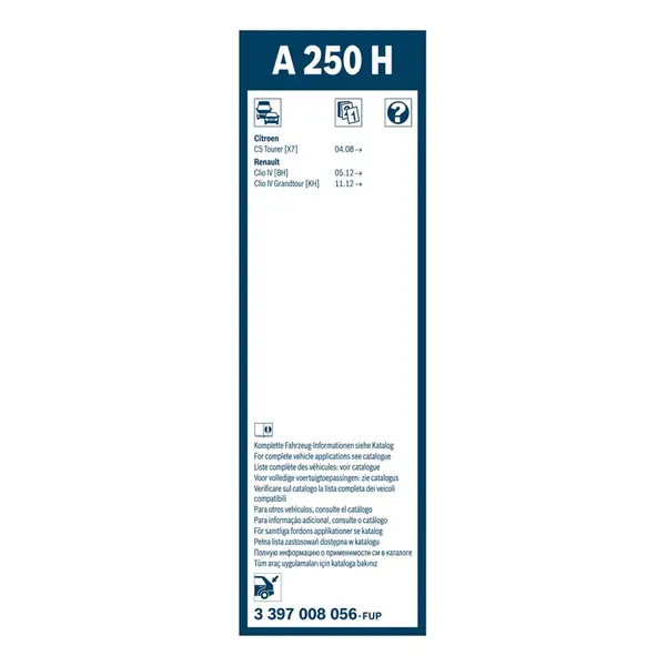 Lamela stergator BOSCH 3 397 008 056