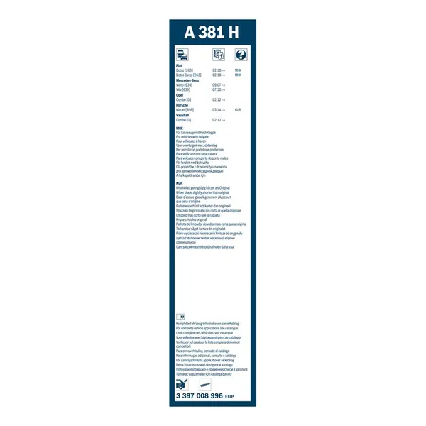 Lamela stergator BOSCH 3 397 008 996