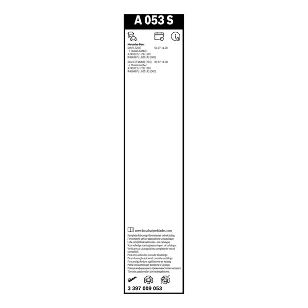 Lamela stergator BOSCH 3 397 009 053