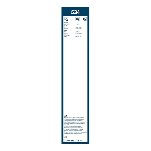 Lamela stergator BOSCH 3 397 010 271