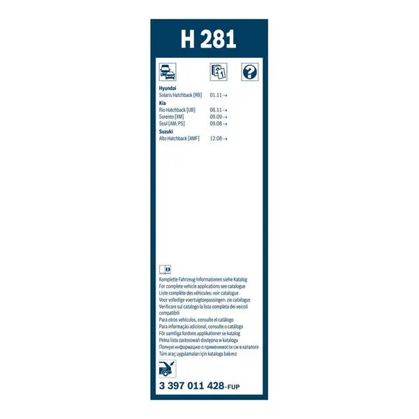 Lamela stergator BOSCH 3 397 011 428
