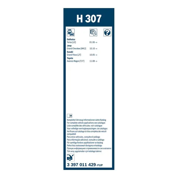 Lamela stergator BOSCH 3 397 011 429