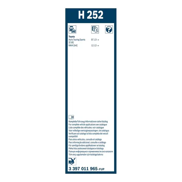 Lamela stergator BOSCH 3 397 011 965