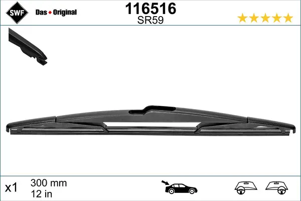 lamela stergator SWF DAS ORIGINAL REAR 116516