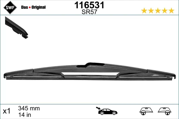 lamela stergator SWF DAS ORIGINAL REAR 116531